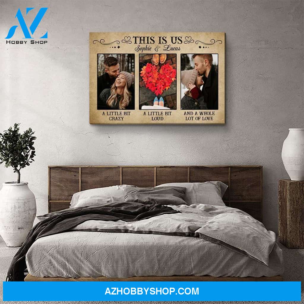 This Is Us - Personalized Custom Photo Canvas