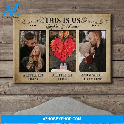 This Is Us - Personalized Custom Photo Canvas