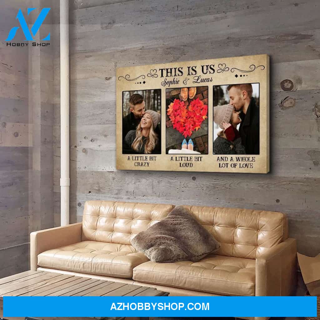 This Is Us - Personalized Custom Photo Canvas