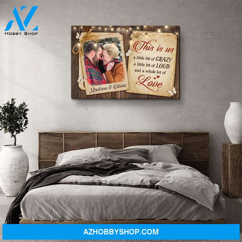 This Is Us - Personalized Custom Photo Canvas