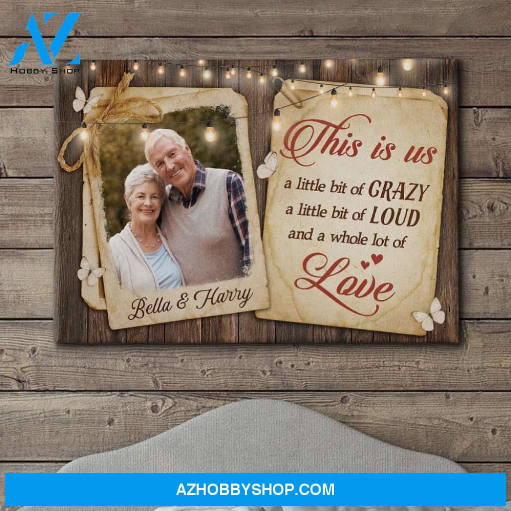 This Is Us - Personalized Custom Photo Canvas