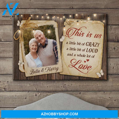 This Is Us - Personalized Custom Photo Canvas