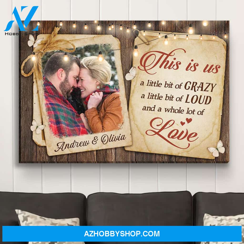 This Is Us - Personalized Custom Photo Canvas