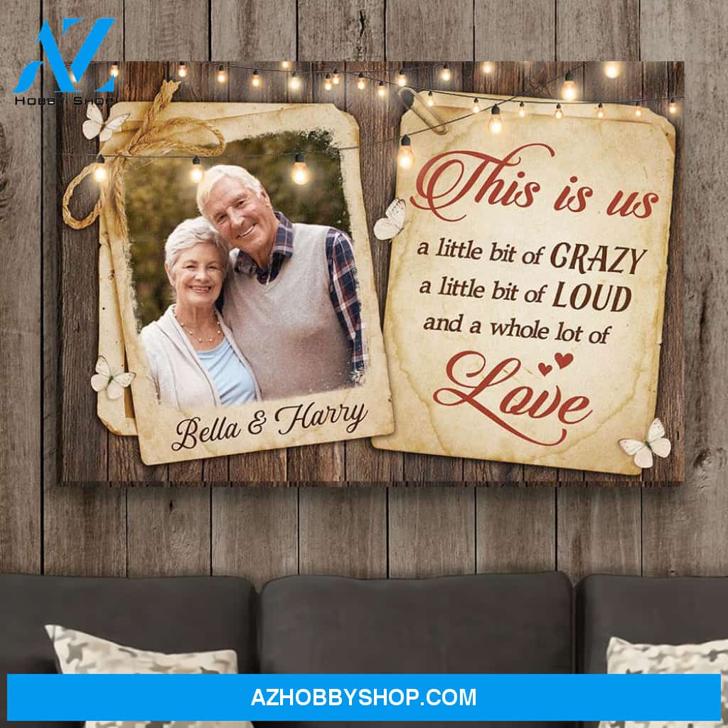 This Is Us - Personalized Custom Photo Canvas