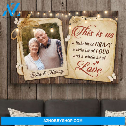 This Is Us - Personalized Custom Photo Canvas