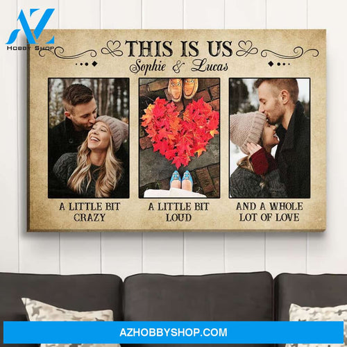 This Is Us - Personalized Custom Photo Canvas