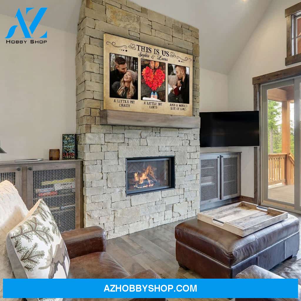This Is Us - Personalized Custom Photo Canvas