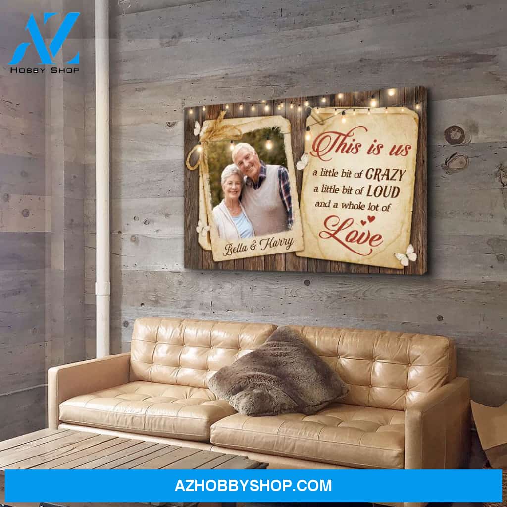This Is Us - Personalized Custom Photo Canvas
