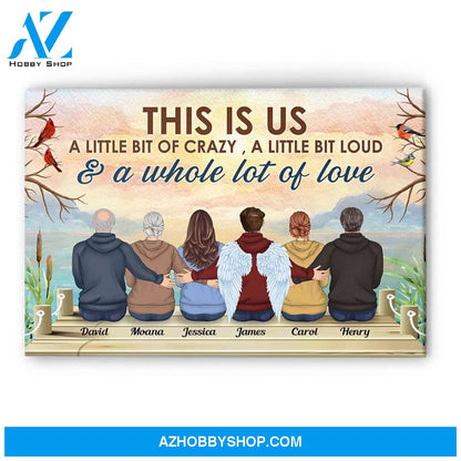This Is Us - Personalized Poster/Canvas - Memorial Gift For Family Members