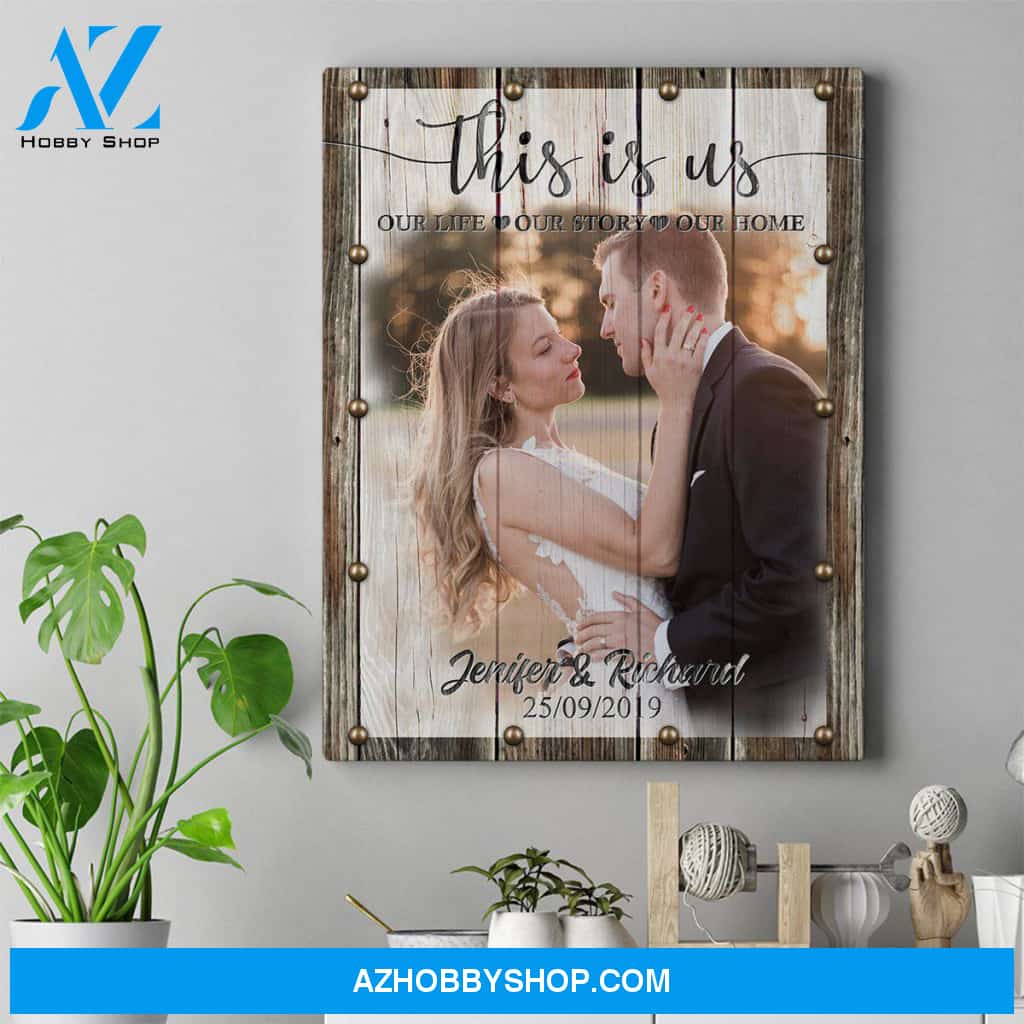 Personalized Canvas, This Is Us With Your Photo Canvas Wall Art