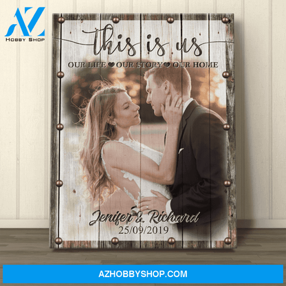 Personalized Canvas, This Is Us With Your Photo Canvas Wall Art