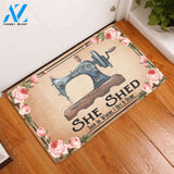 This Is Where I Get It Done Sewing Lovers Personalized Doormat | Welcome Mat | House Warming Gift