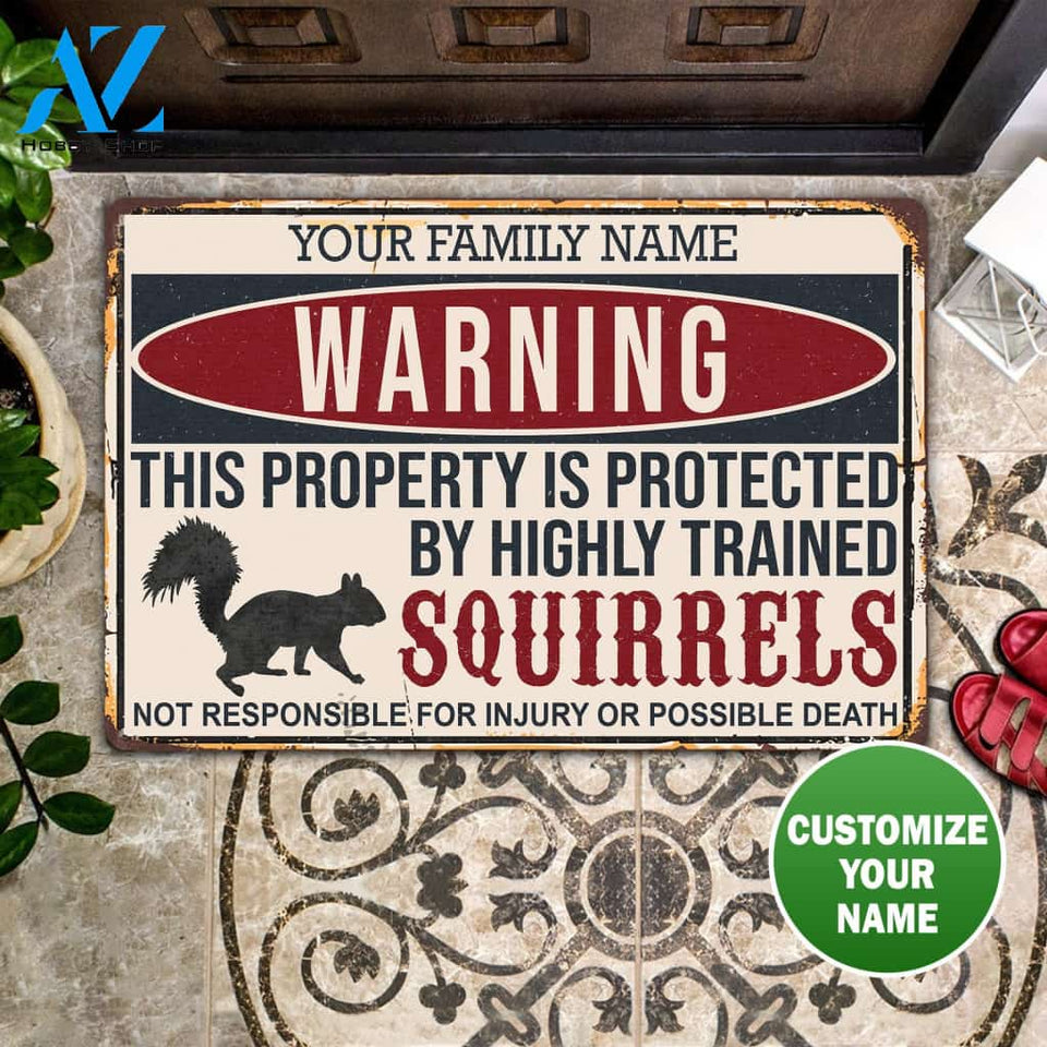 This Property Is Protected All Over Printing Doormat | Welcome Mat | House Warming Gift