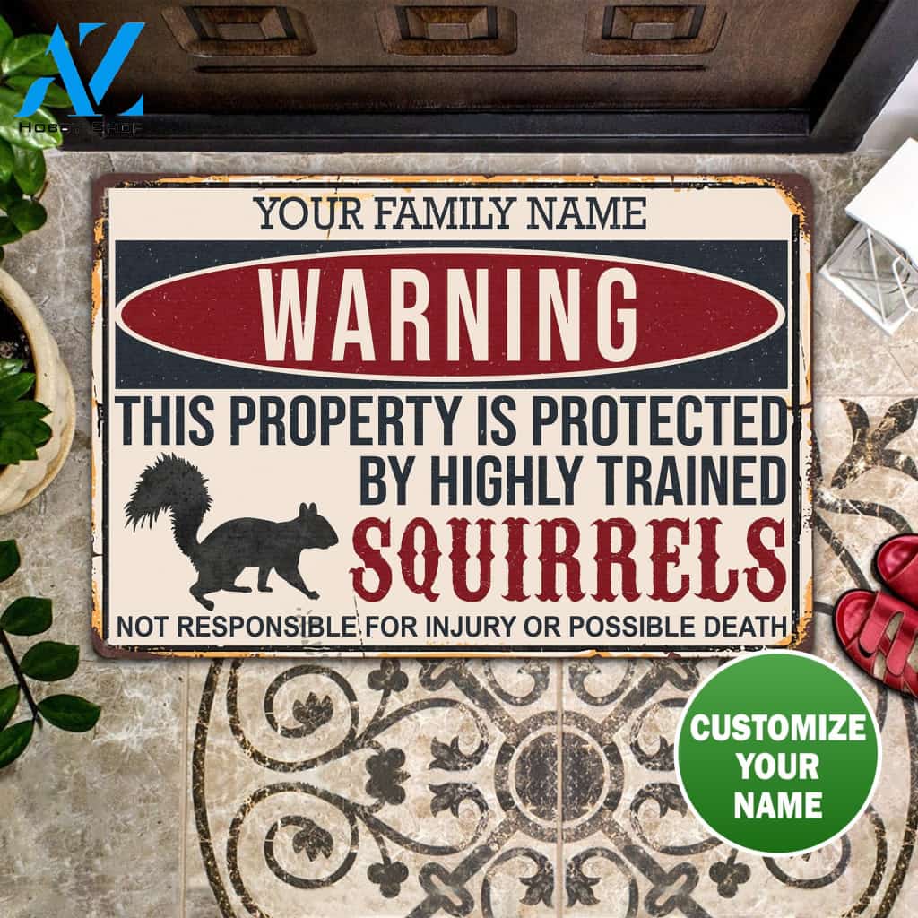 This Property Is Protected All Over Printing Doormat | Welcome Mat | House Warming Gift