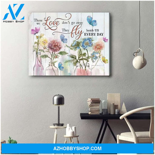 Those We Love Butterfly Wall Art Canvas