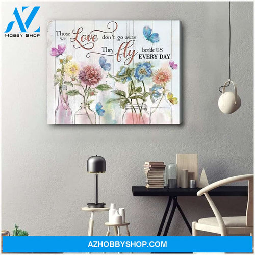 Those We Love Butterfly Wall Art Canvas