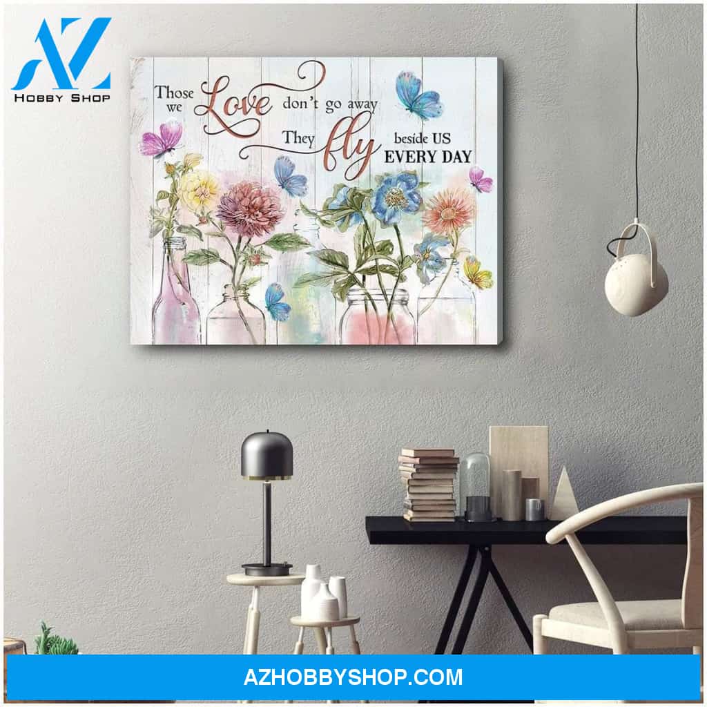 Those We Love Butterfly Wall Art Canvas