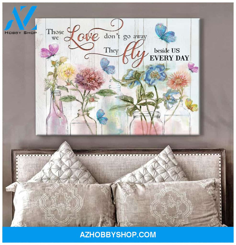Those We Love Butterfly Wall Art Canvas