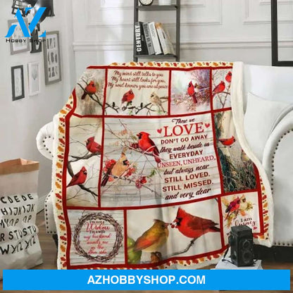 Those We Love Don't Go Away Cardinal Christmas Fleece Blanket Gift For People Home Decor Bedding Couch Sofa Soft And Comfy Cozy