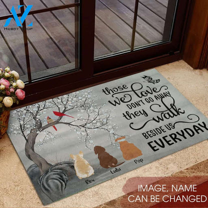 Those We Love Don’t Go Away Customized Dog Rubber Base Doormat