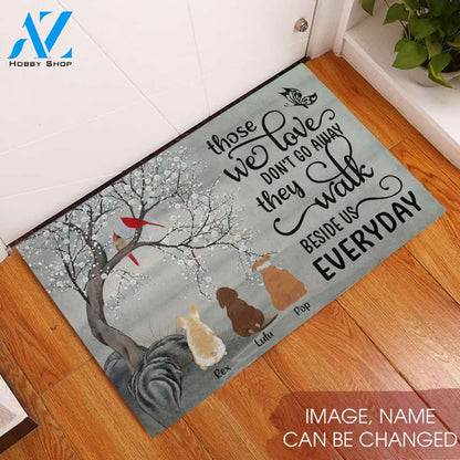 Those We Love Don’t Go Away Customized Dog Rubber Base Doormat