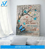 Eviral Store Those We Love Don’T Go Away Wall Art Decor Canvas Poster – Butterfly Canvas Print Wall Art