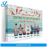Those Who Light Up Our World - Personalized Canvas - Christmas Gift For Family Members