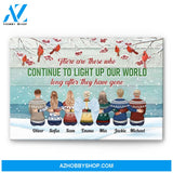Those Who Light Up Our World - Personalized Canvas - Christmas Gift For Family Members
