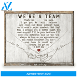 Thoughtful Anniversary Gift Personalized Gift For Couple We're A Team