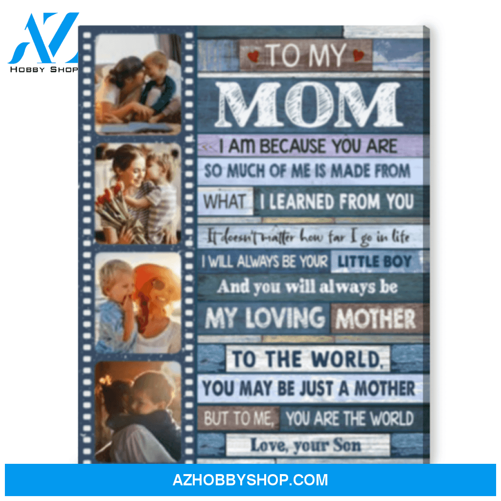 Thoughtful Son Gift To Mother Personalized Mother's Day Gift Canvas