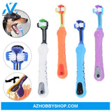 Three Sided Pet Toothbrush Dog Brush Bad Breath Tartar Teeth Care