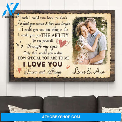 Through My Eyes - Personalized Custom Photo Canvas