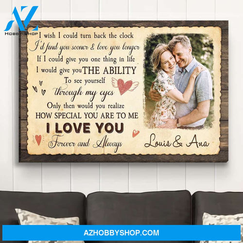 Through My Eyes - Personalized Custom Photo Canvas