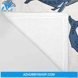Throw Blanket | Whales By Andrea Lauren by Andrea Lauren Design - 51 x 60 Blanket - Society6