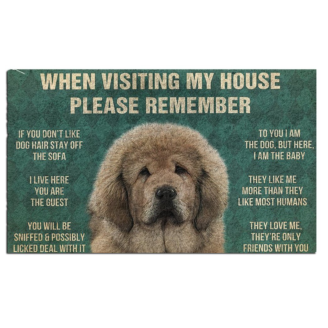 Tibetan Mastiff's Rules Doormat