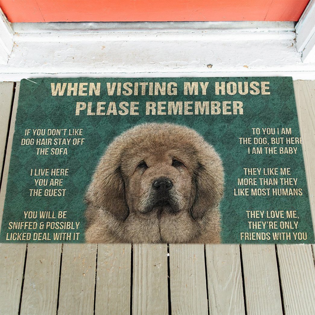 Tibetan Mastiff's Rules Doormat