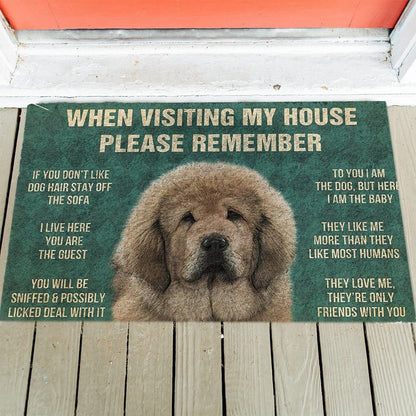 Tibetan Mastiff's Rules Doormat