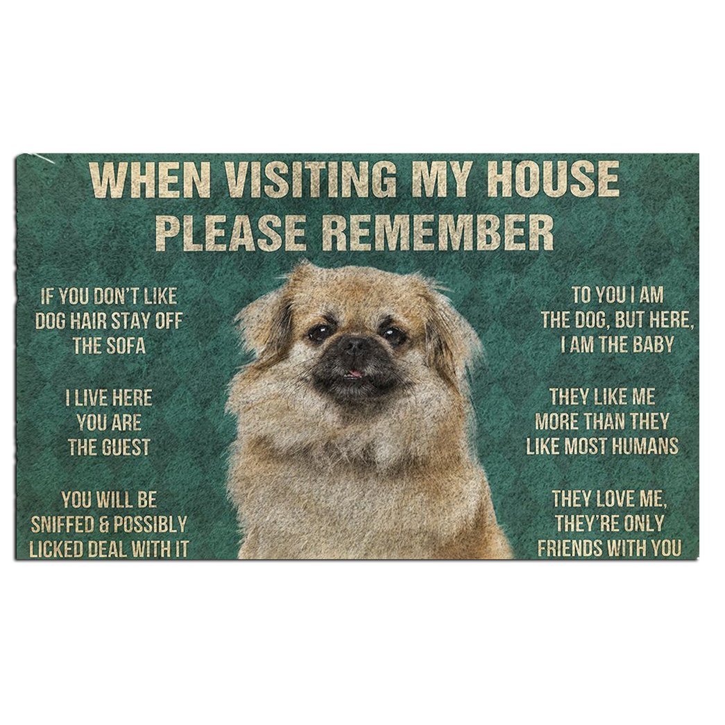 Tibetan Spaniel's Rules Doormat