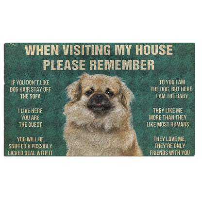 Tibetan Spaniel's Rules Doormat