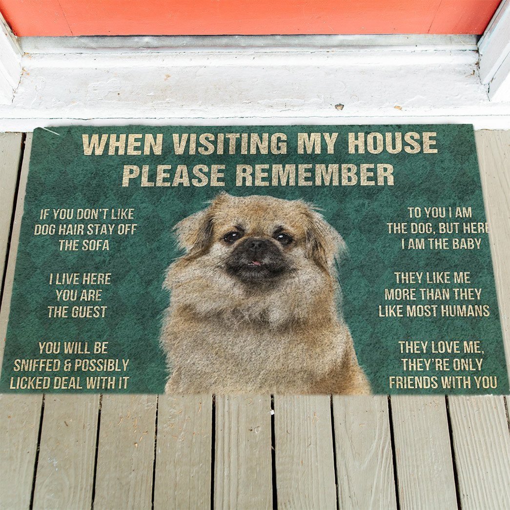 Tibetan Spaniel's Rules Doormat