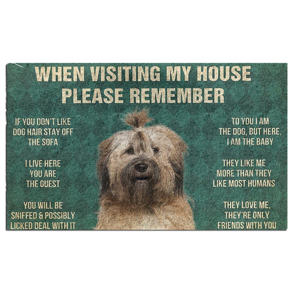 Tibetan Terrier's Rules Doormat