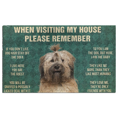 Tibetan Terrier's Rules Doormat