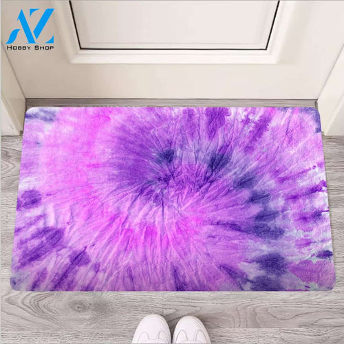 Tie Dye Purple Door Mat