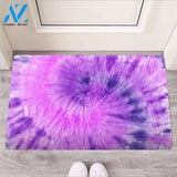 Tie Dye Purple Door Mat