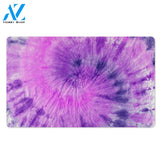 Tie Dye Purple Door Mat