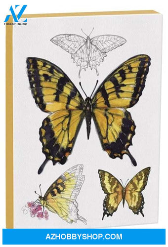 Tiger Swallowtail Butterfly 5X7 Canvas Wall Art