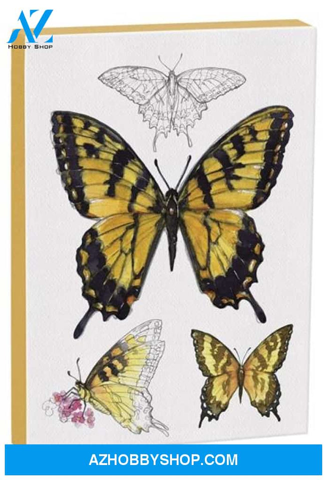 Tiger Swallowtail Butterfly 5X7 Canvas Wall Art