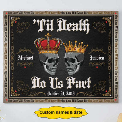 Til Death Do Us Part Canvas Gallery Wraps For Couple