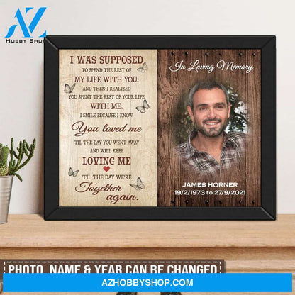 Til The Day We Meet Again Upload Photo Personalized Framed Wall Art