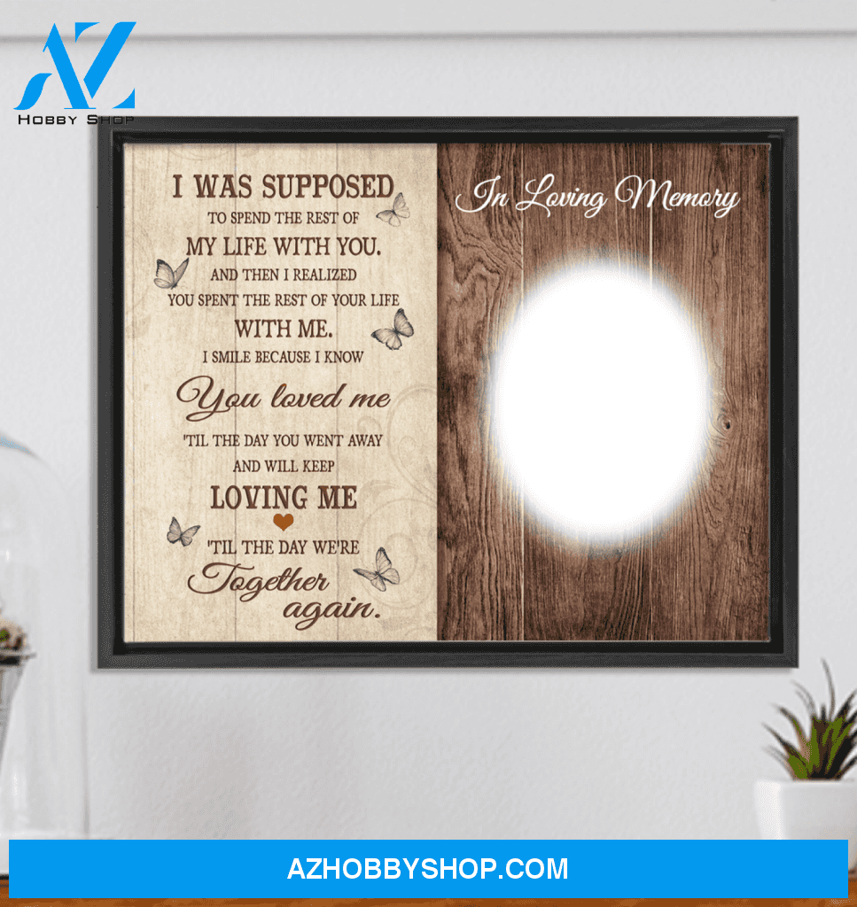 Til The Day We Meet Again Upload Photo Personalized Framed Wall Art